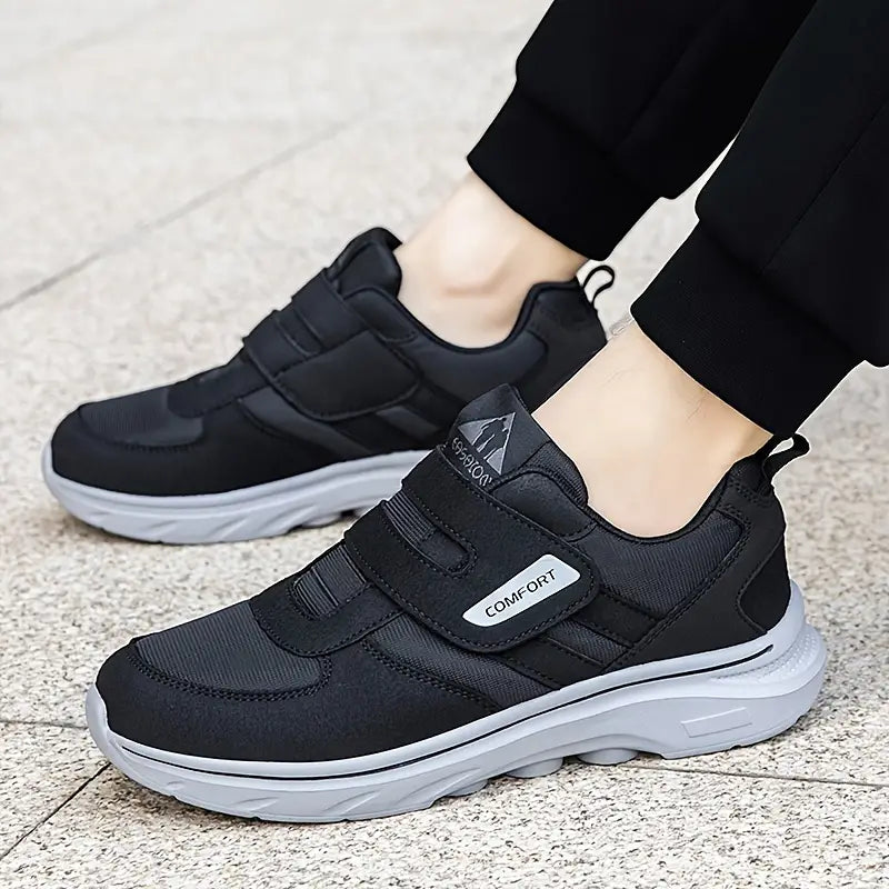 OCW Men Orthopedic Good Walking Shoes Soft Cushion Sole Standing All Day Velcro Strap Sneakers