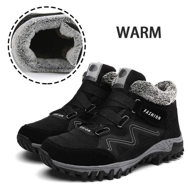 OCW Women Snowy Villi Leather Waterproof Ankle Boots & Super Warm Winter Boots OCWShoes