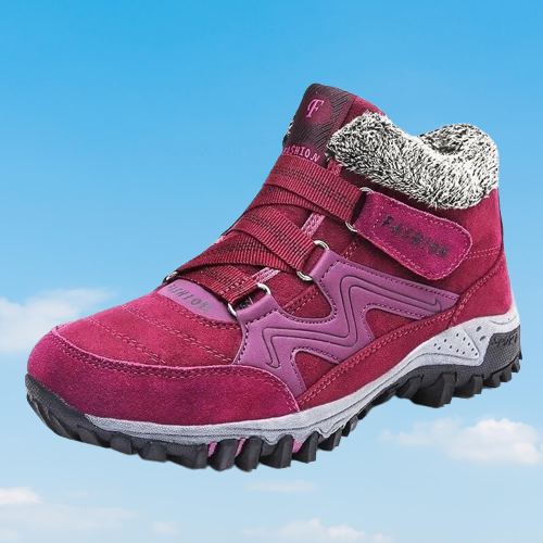 OCW Women Snowy Villi Leather Waterproof Ankle Boots & Super Warm Winter Boots OCWShoes
