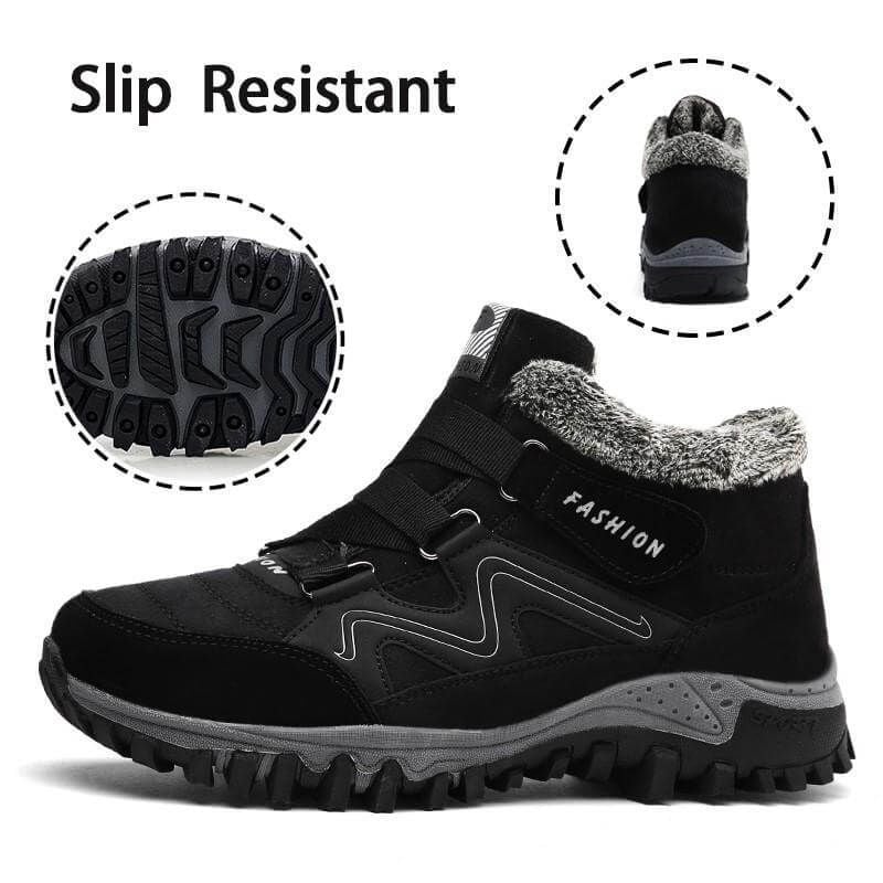 OCW Women Snowy Villi Leather Waterproof Ankle Boots & Super Warm Winter Boots OCWShoes
