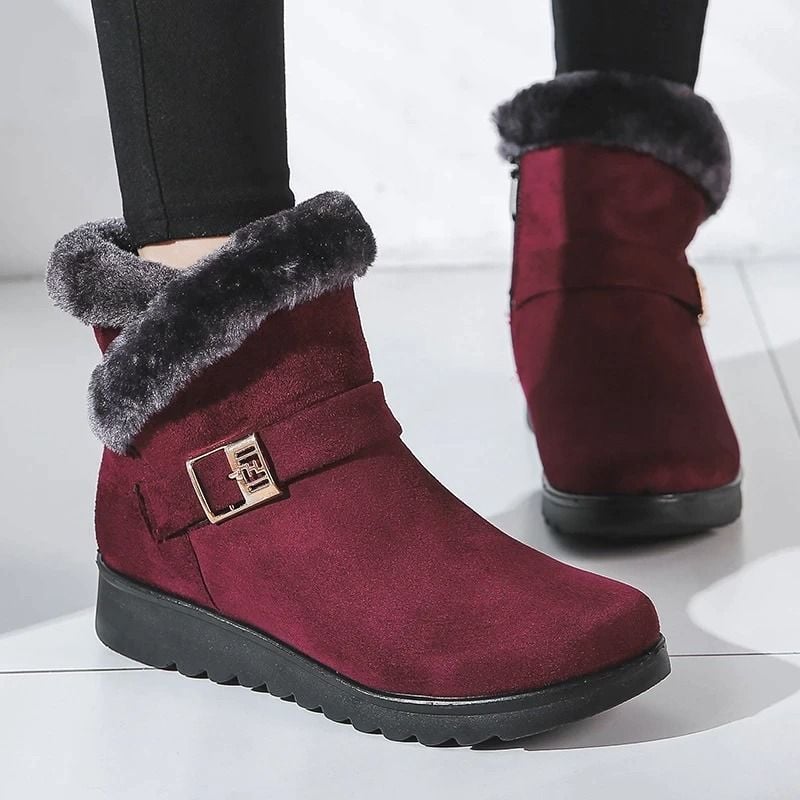 OCW Orthopedic Women Ankle Boots Fur Lined Super Warm Winter Comfortable Shoes OCWShoes