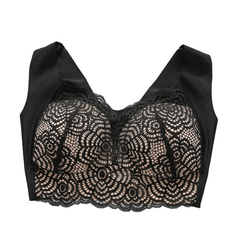 OCW Bra For Women Ultimate Lift Stretch Full-Figure Seamless Lace Cut-Out Bra Plus Size