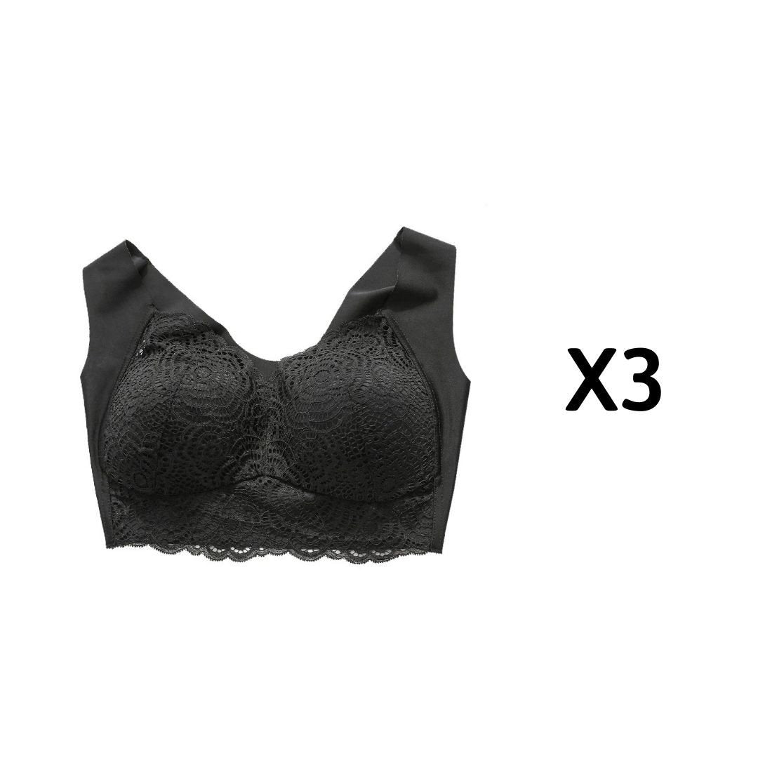 OCW Bra For Women Ultimate Lift Stretch Full-Figure Seamless Lace Cut-Out Bra Plus Size