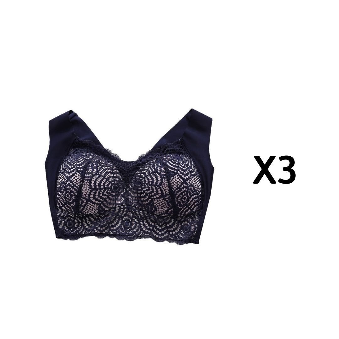 OCW Bra For Women Ultimate Lift Stretch Full-Figure Seamless Lace Cut-Out Bra Plus Size