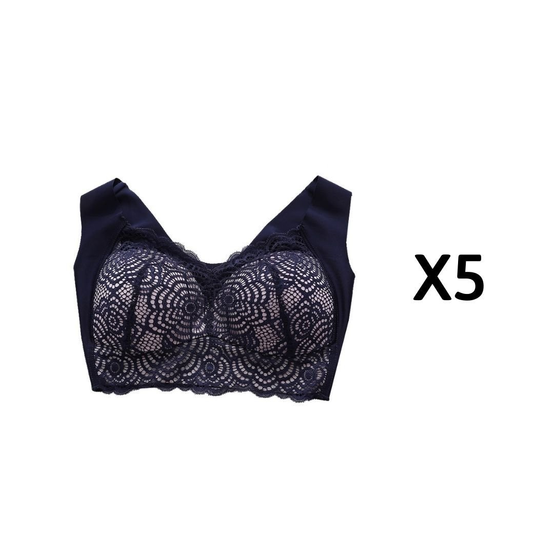 OCW Bra For Women Ultimate Lift Stretch Full-Figure Seamless Lace Cut-Out Bra Plus Size