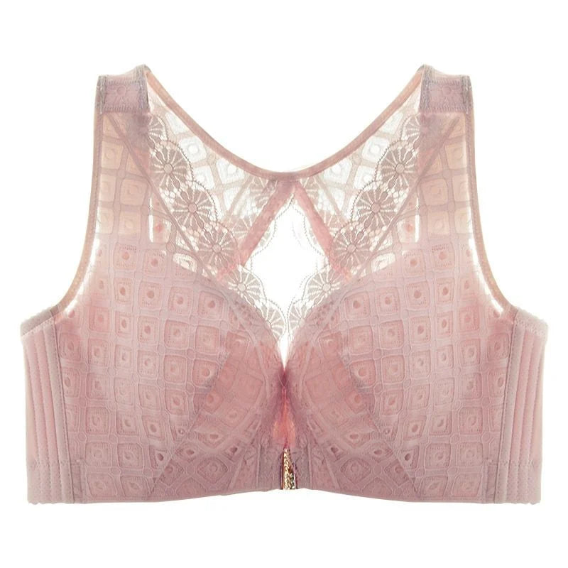 OCW Wireless Deep V Plunge Women Front Closure Bras