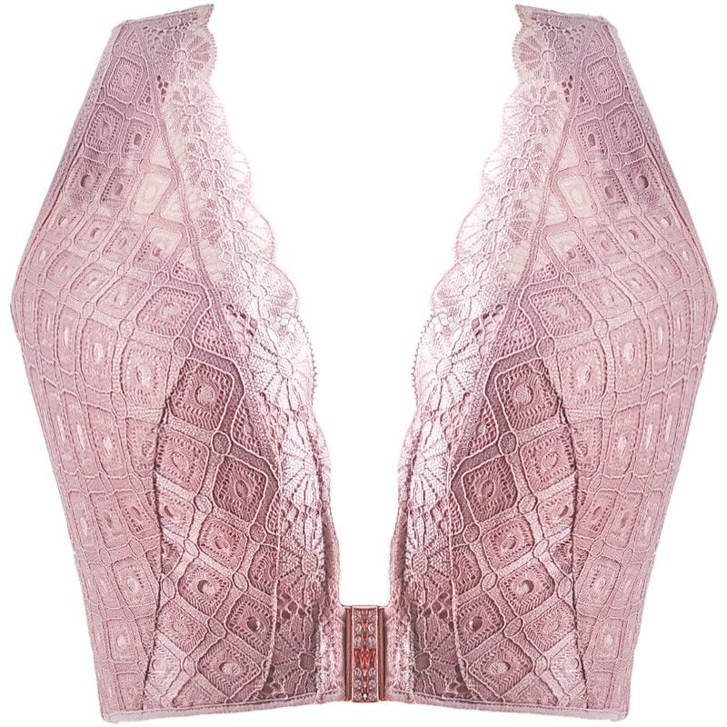 OCW Wireless Deep V Plunge Women Front Closure Bras