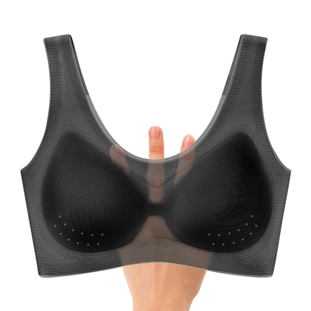 OCW Bras Seamless Wireless Ultra Thin Full Transparent Sports Bra