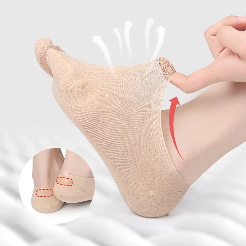 OCW Bunion Socks For Women Separated Toes Nonslip Gel Pad Soft Comfort Socks OCWShoes