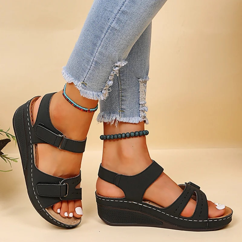 OCW Orthopedic Women Sandals Retro Soft Sole Open Toe Walking Sandals OCWShoes