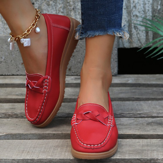 OCW Orthopedic Women Shoes Soft Leather Slip on Loafers Shoes OCWShoes