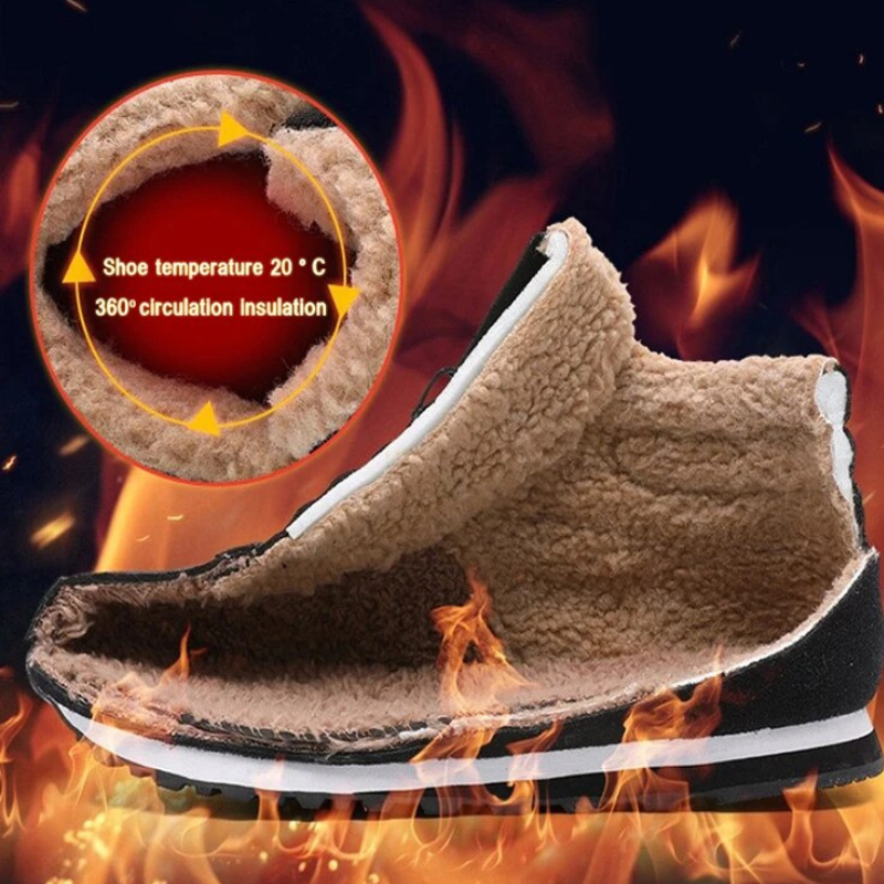 OCW Orthopedic Shoes For Women Comfortable Warm Fur Line Ankle Boots