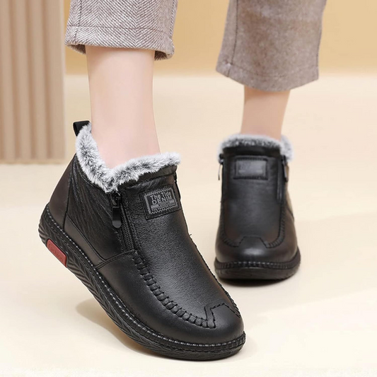 OCW Orthopedic Boots Soft Warm Waterproof Leather Velvet Winter