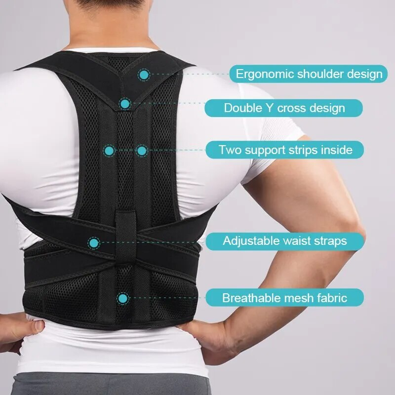 OCW Back Posture Corrector Adjustable Support Straps Anti-hunchback Brace