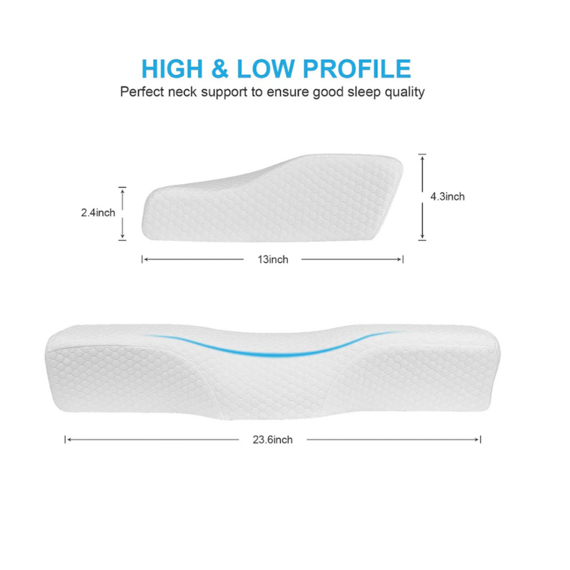 OCW Orthopedic Neck Pillow Butterfly-shaped Slow Rebound Memory Cervical Pillow