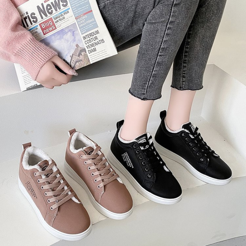 OCW Women Orthopedic Boots Short Warm Plush Lace up Ankle Boots
