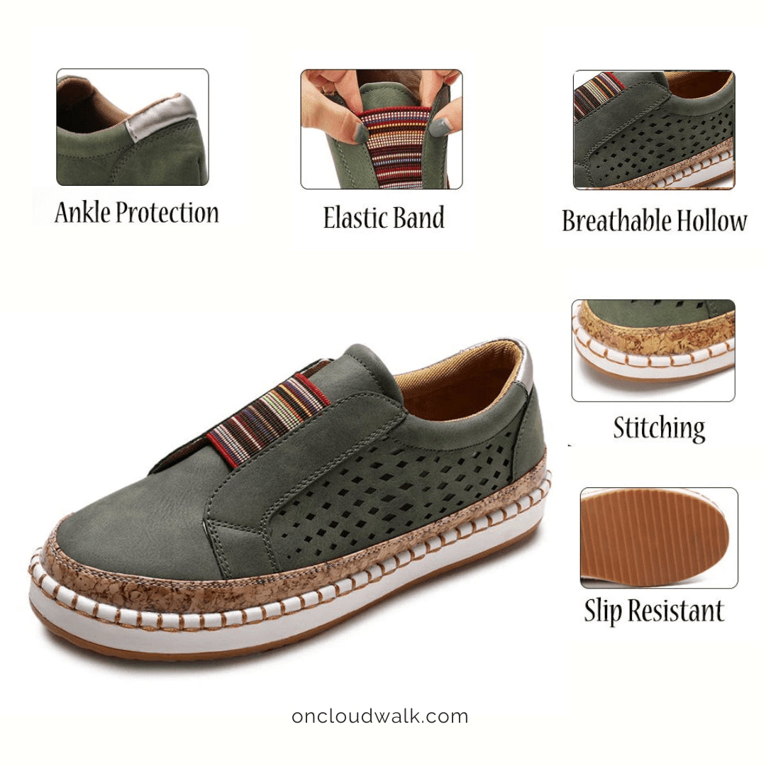 OCW Orthopedic Women Shoes Slip On Breathable Comfortable Walking Sneakers OCWShoes
