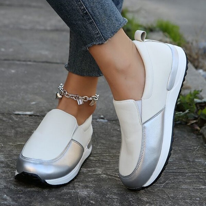OCW Slip-on Orthopedic Sporty Shoes For Women Metallic Anti-collision Toe Trendy OCWShoes