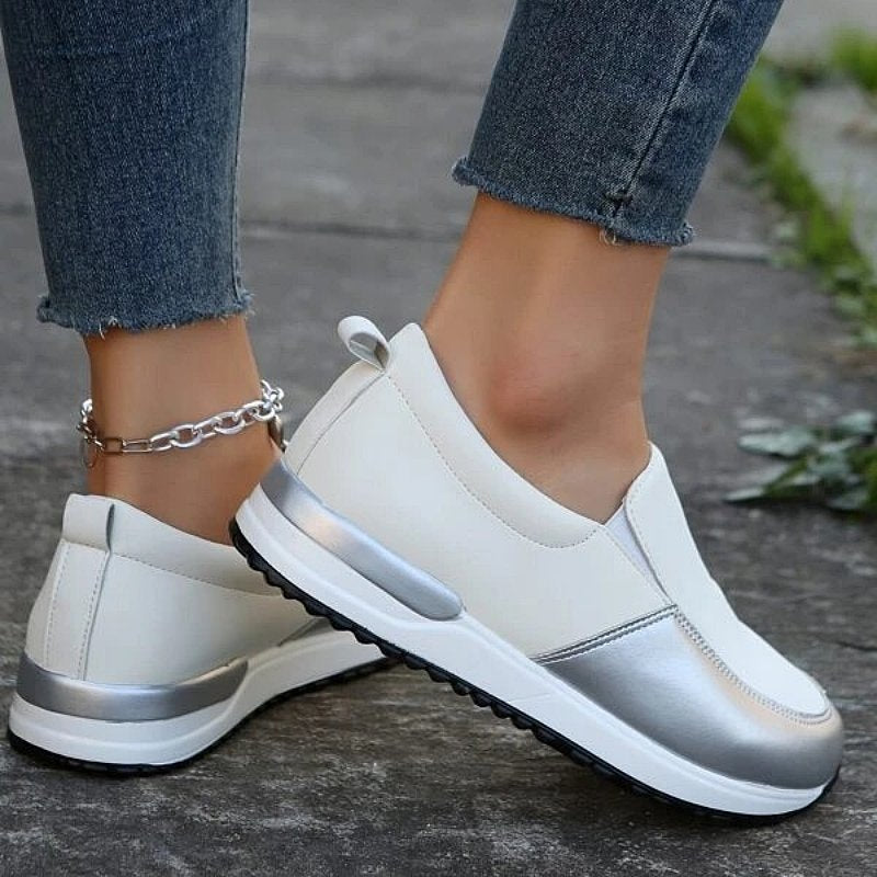 OCW Slip-on Orthopedic Sporty Shoes For Women Metallic Anti-collision Toe Trendy OCWShoes