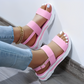 OCW Women Orthopedic Sandals Comfortable Soft Sole Ankle Strap Wedge Sandals