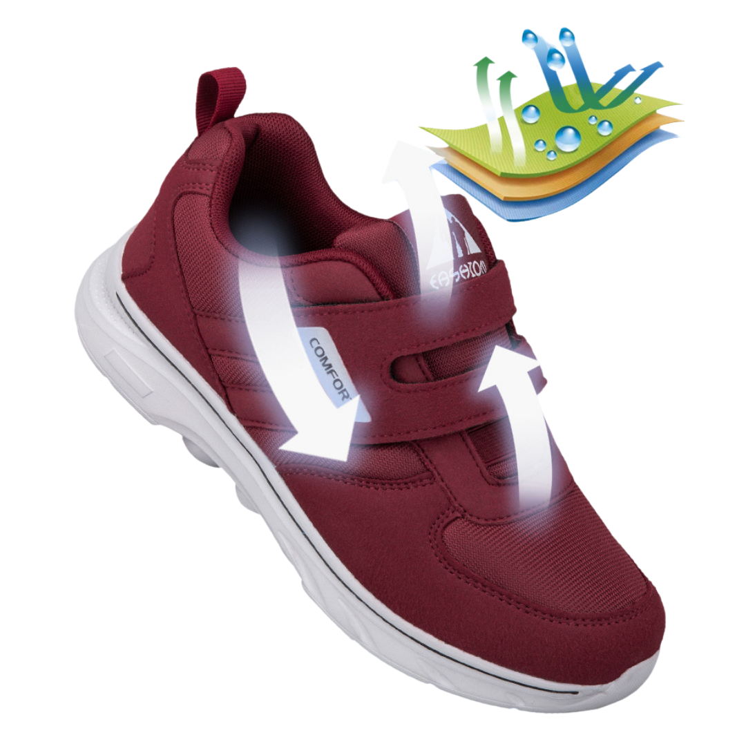 OCW Men Orthopedic Good Walking Shoes Soft Cushion Sole Standing All Day Velcro Strap Sneakers