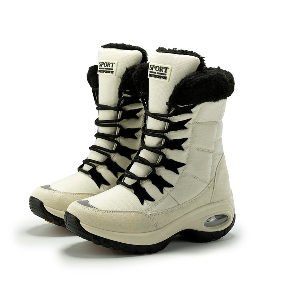 OCW Orthopedic Women Winter Boots Warm Lace-up Comfortable Waterproof Non-slip Hiking Snow Boots OCWShoes