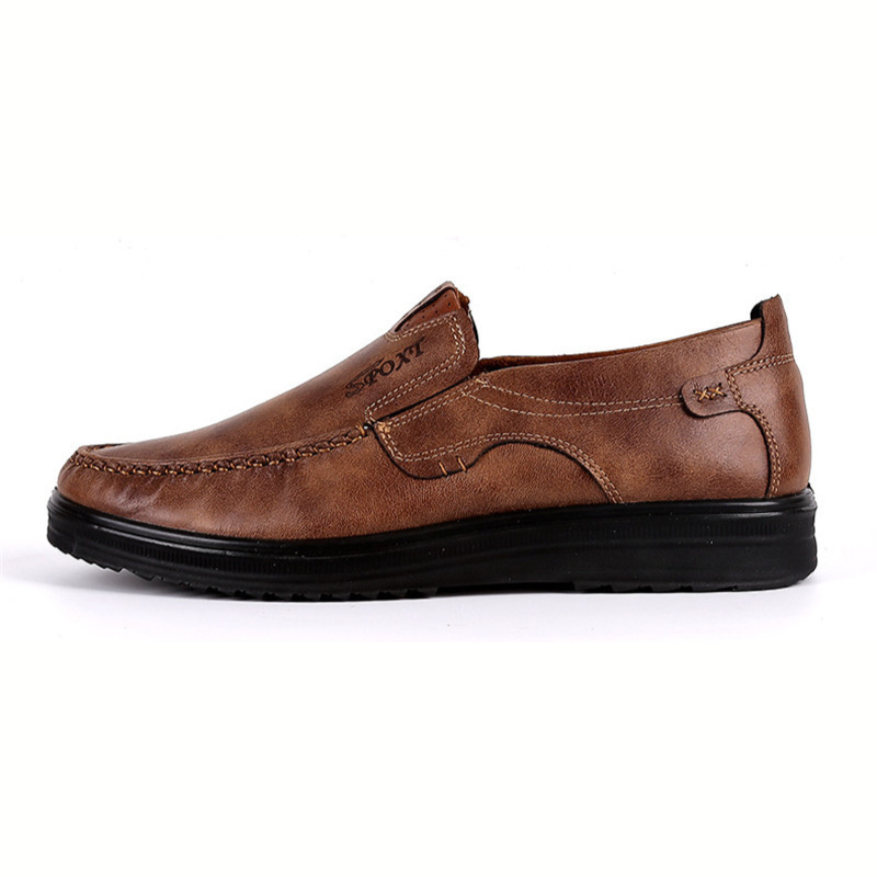 OCW Orthopedic Men Shoes Leather Breathable Moccasins Soft Low-top Loafers OCWShoes
