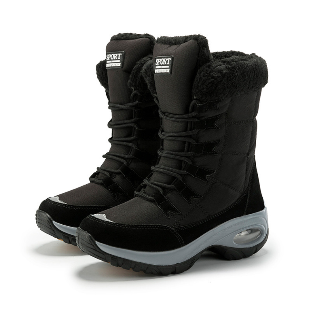OCW Orthopedic Women Winter Boots Warm Lace-up Comfortable Waterproof Non-slip Hiking Snow Boots OCWShoes