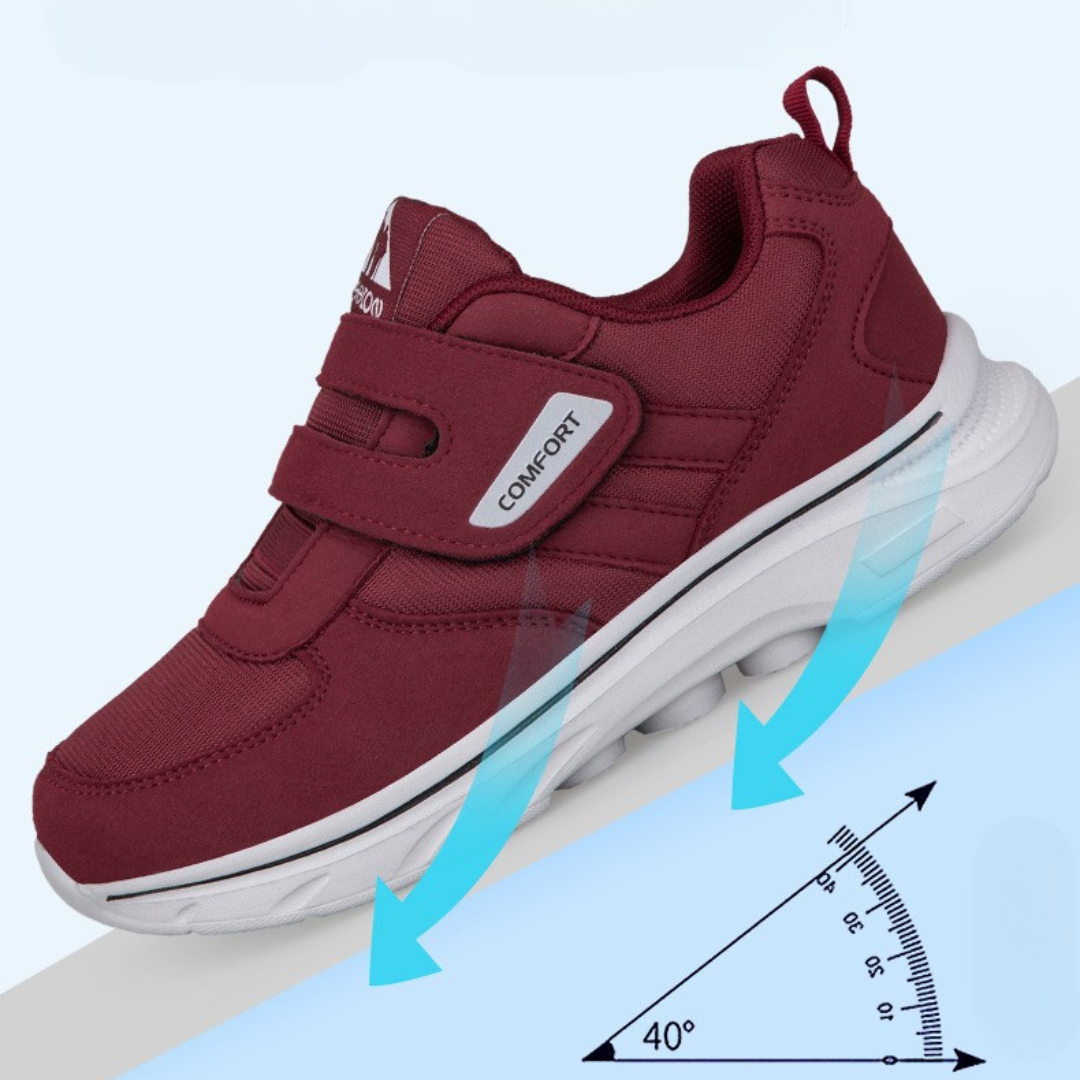 OCW Men Orthopedic Good Walking Shoes Soft Cushion Sole Standing All Day Velcro Strap Sneakers