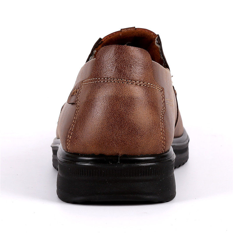 OCW Orthopedic Men Shoes Leather Breathable Moccasins Soft Low-top Loafers OCWShoes