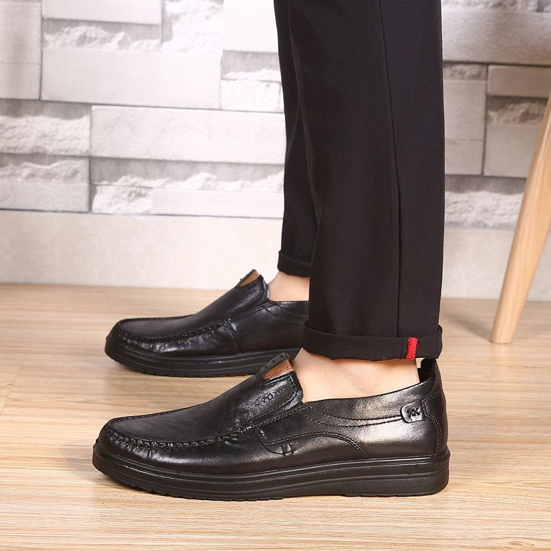 OCW Orthopedic Men Shoes Leather Breathable Moccasins Soft Low-top Loafers OCWShoes