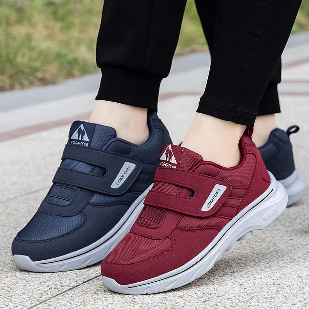 OCW Men Orthopedic Good Walking Shoes Soft Cushion Sole Standing All Day Velcro Strap Sneakers