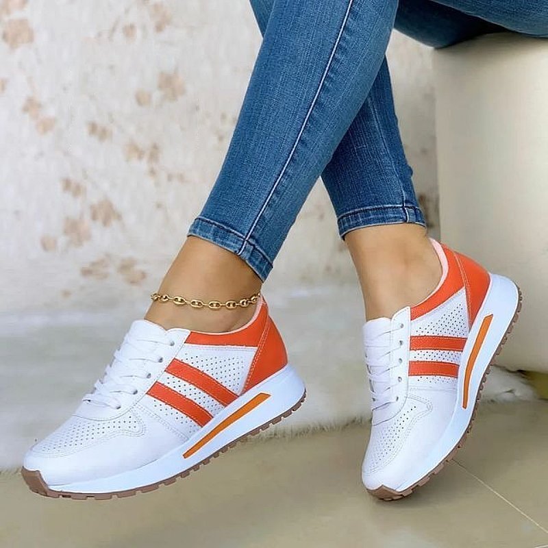 OCW White Orthopedic Shoes Women Light Non-shock Sneakers Mesh Sporty Fashionable OCWShoes