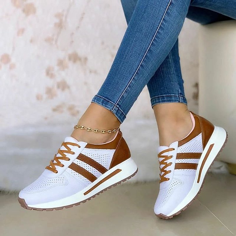 OCW White Orthopedic Shoes Women Light Non-shock Sneakers Mesh Sporty Fashionable OCWShoes