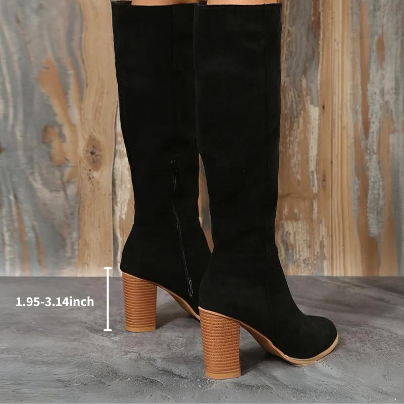OCW Women Knee High Boots Winter Snow Comfortable Retro Styles OCWShoes