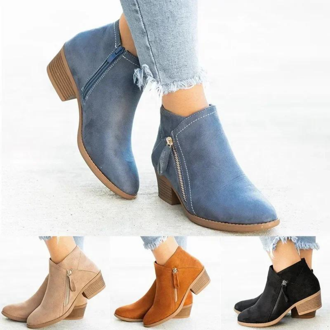 OCW Orthopedic Women Boots Arch Support Warm Suede Leather Ankle Boots OCWShoes