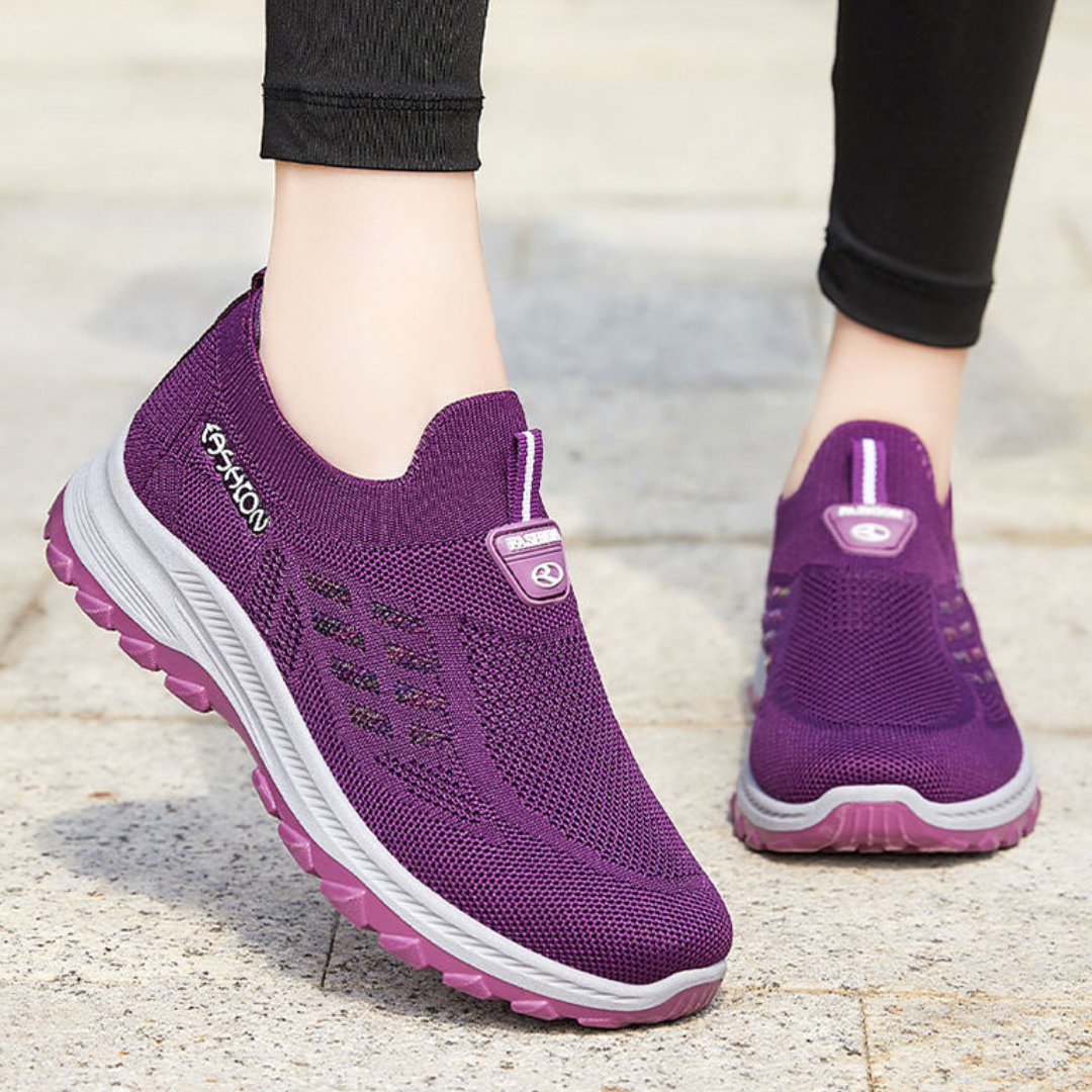 OCW Women Orthopedic Good Walking Shoes Comfortable Breathable Slip-On Soft-Sole Shoes