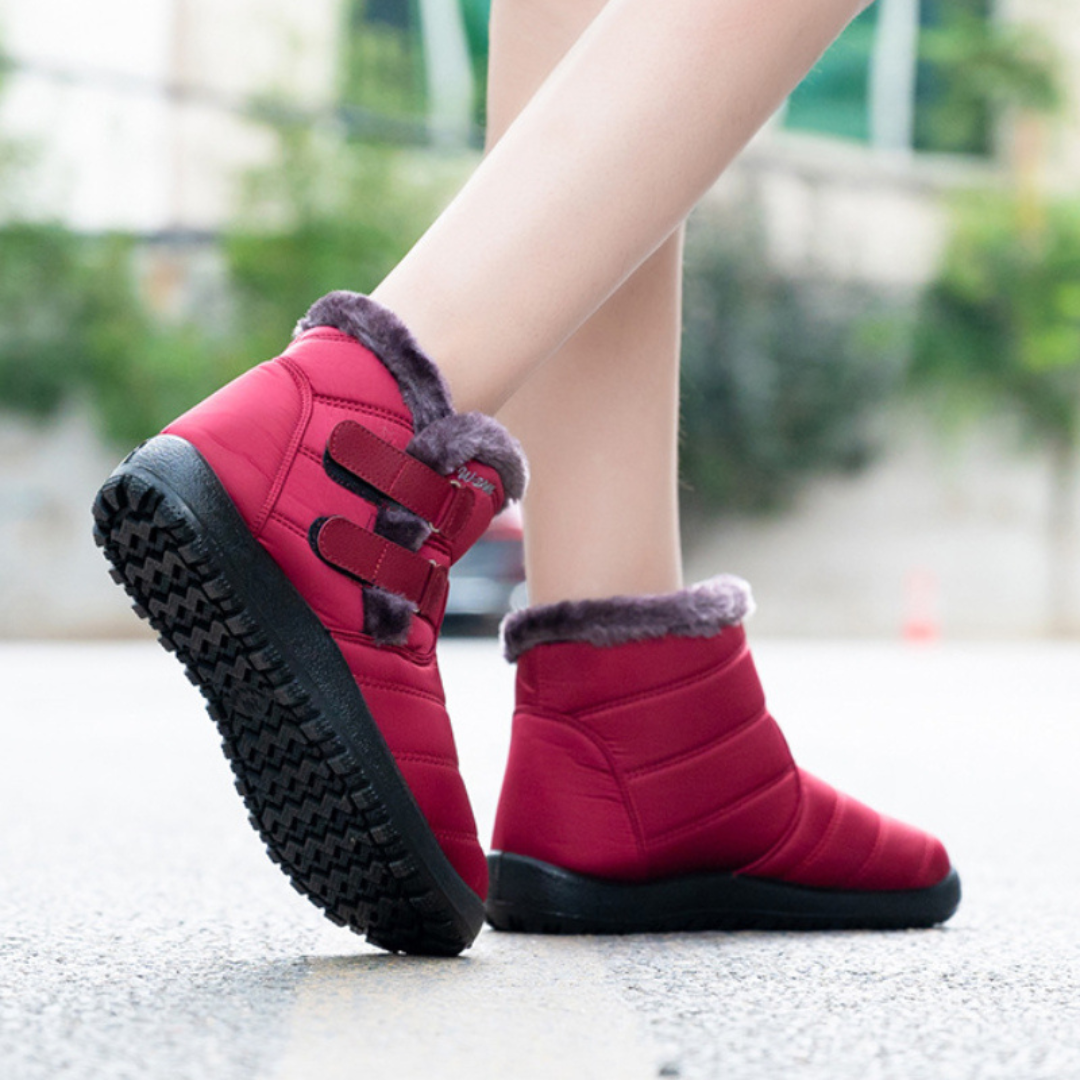 OCW Orthopedic Waterproof Boots For Women Fur Plush Keep Warm Winter Non-slip Soles