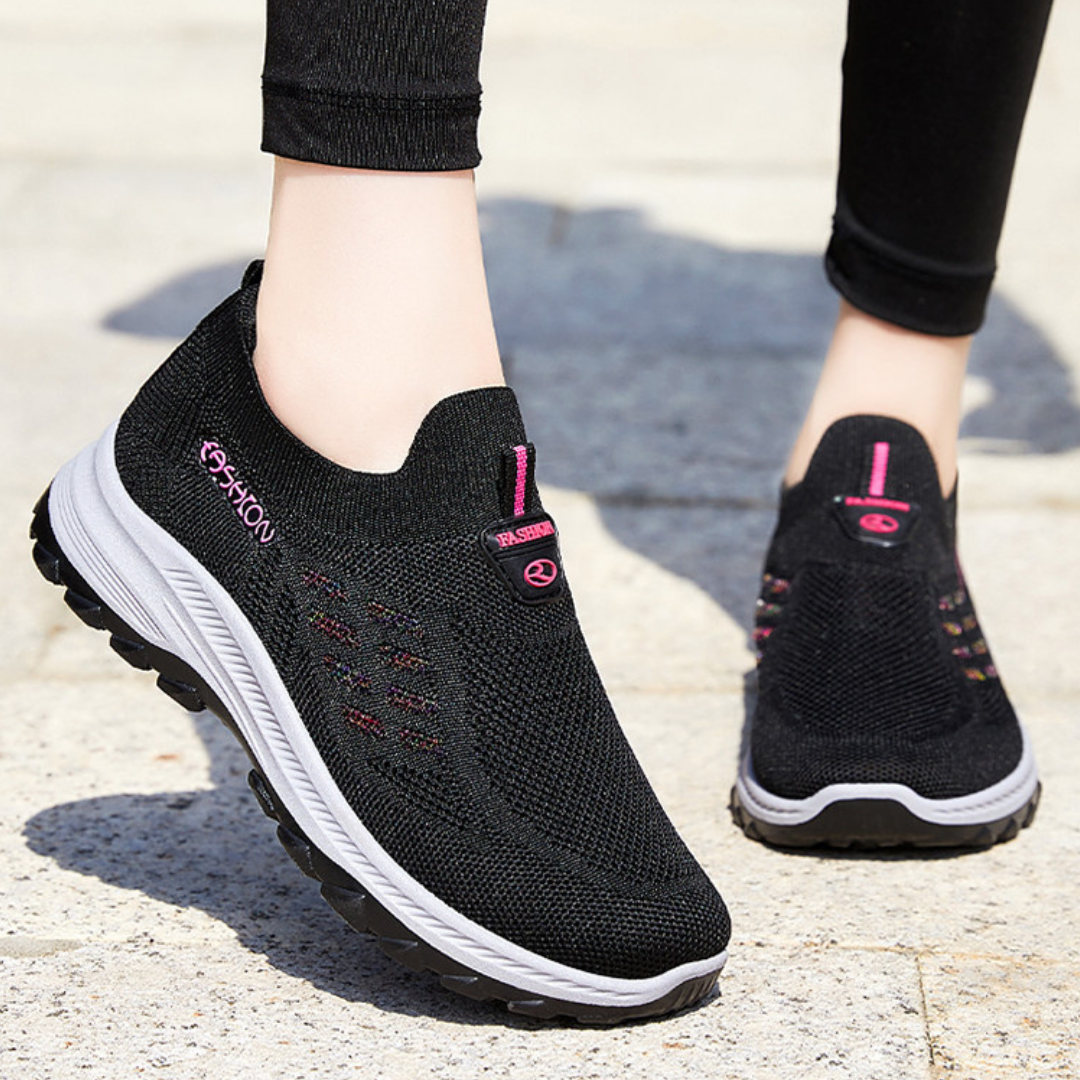 OCW Women Orthopedic Good Walking Shoes Comfortable Breathable Slip-On Soft-Sole Shoes