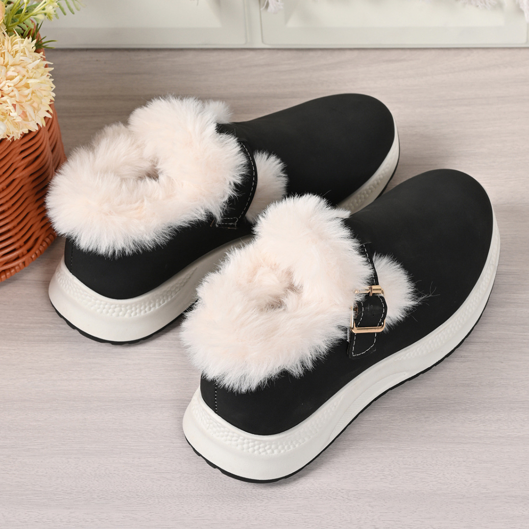 OCW Women Orthopedic Boots Warm Fur Arch-support Casual Winter Walking Sneakers