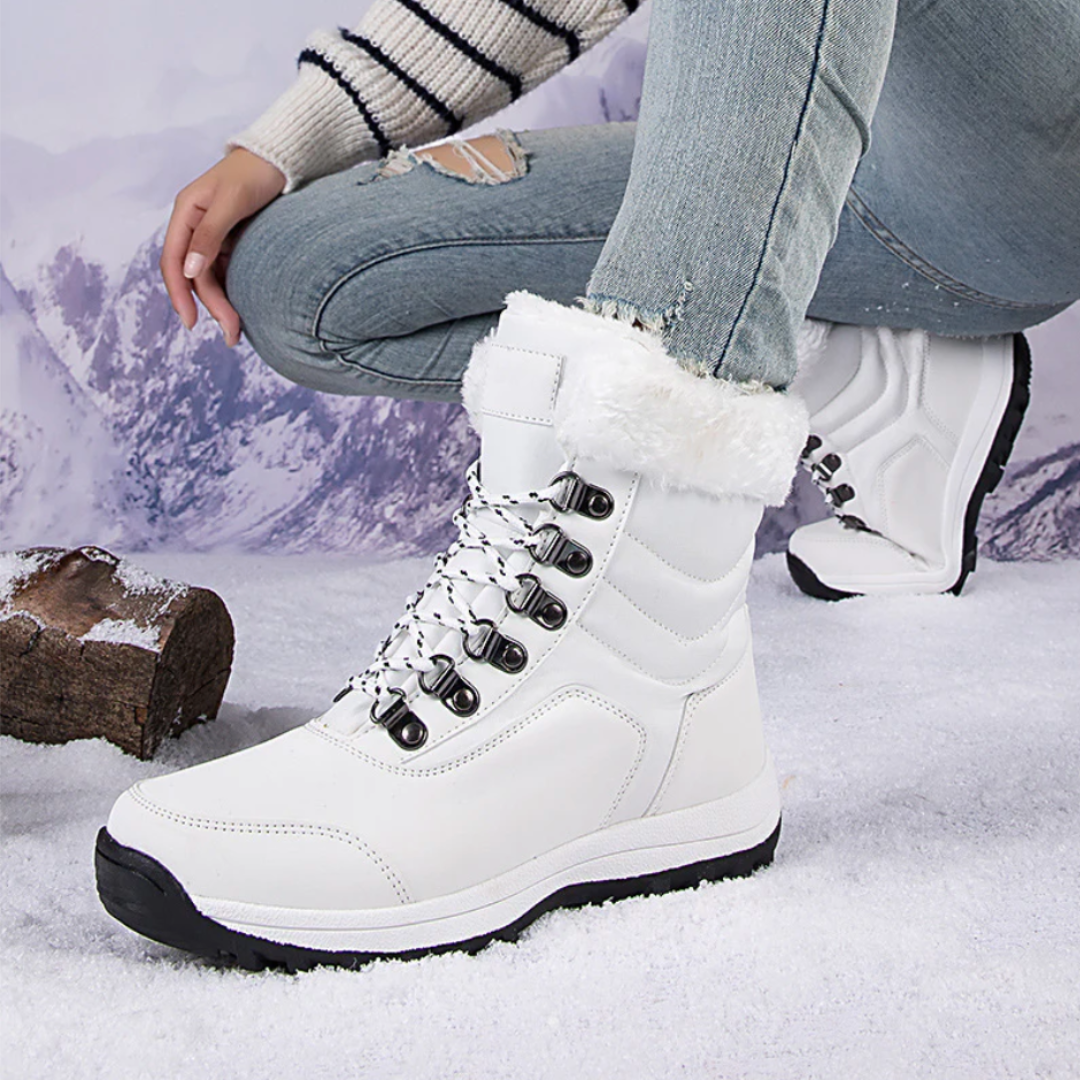 OCW Orthopedic Women Snow Boots Waterproof Warm Fur Lined Non-slip Winter Boots