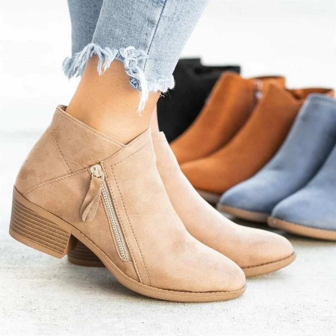OCW Orthopedic Women Boots Arch Support Warm Suede Leather Ankle Boots OCWShoes