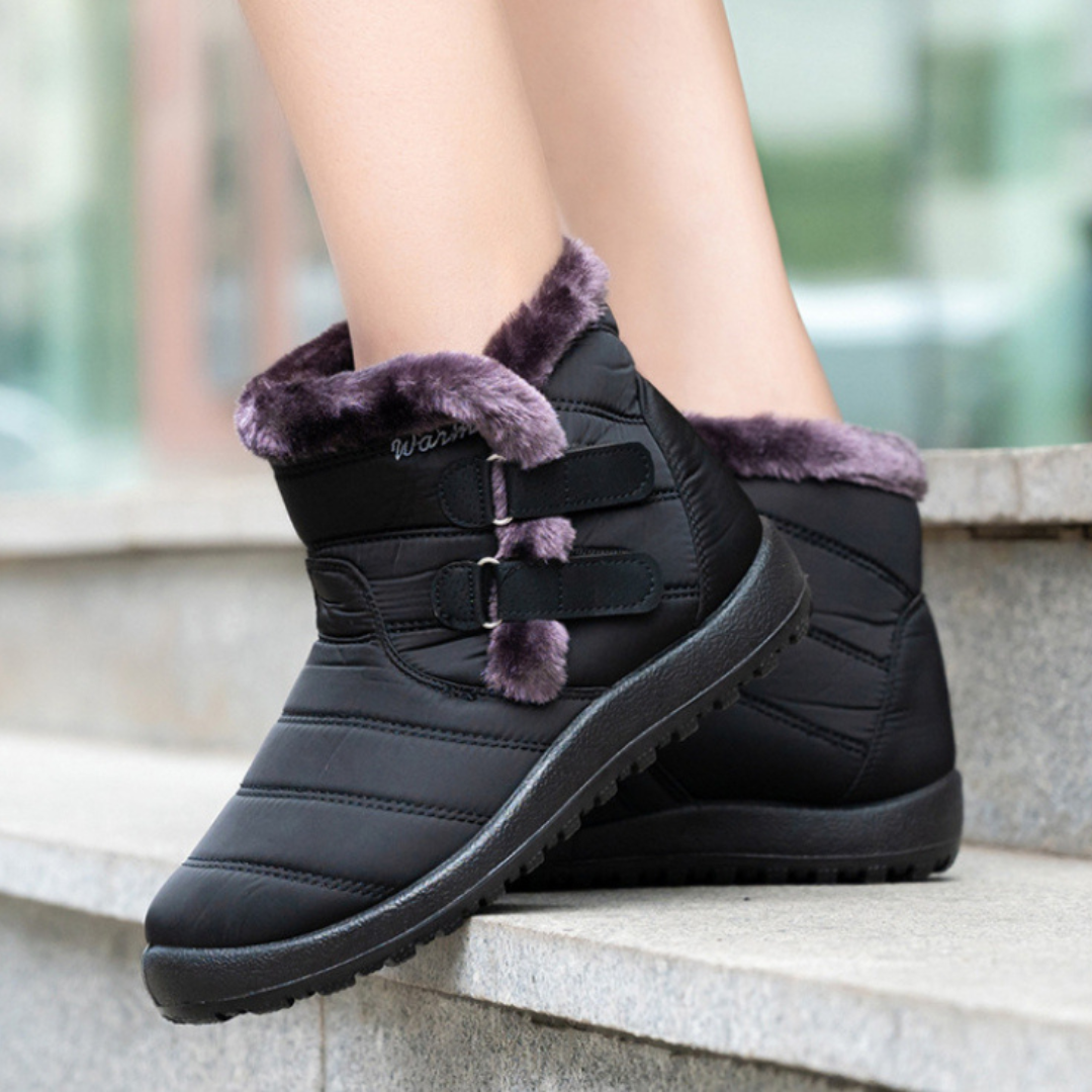 OCW Orthopedic Waterproof Boots For Women Fur Plush Keep Warm Winter Non-slip Soles