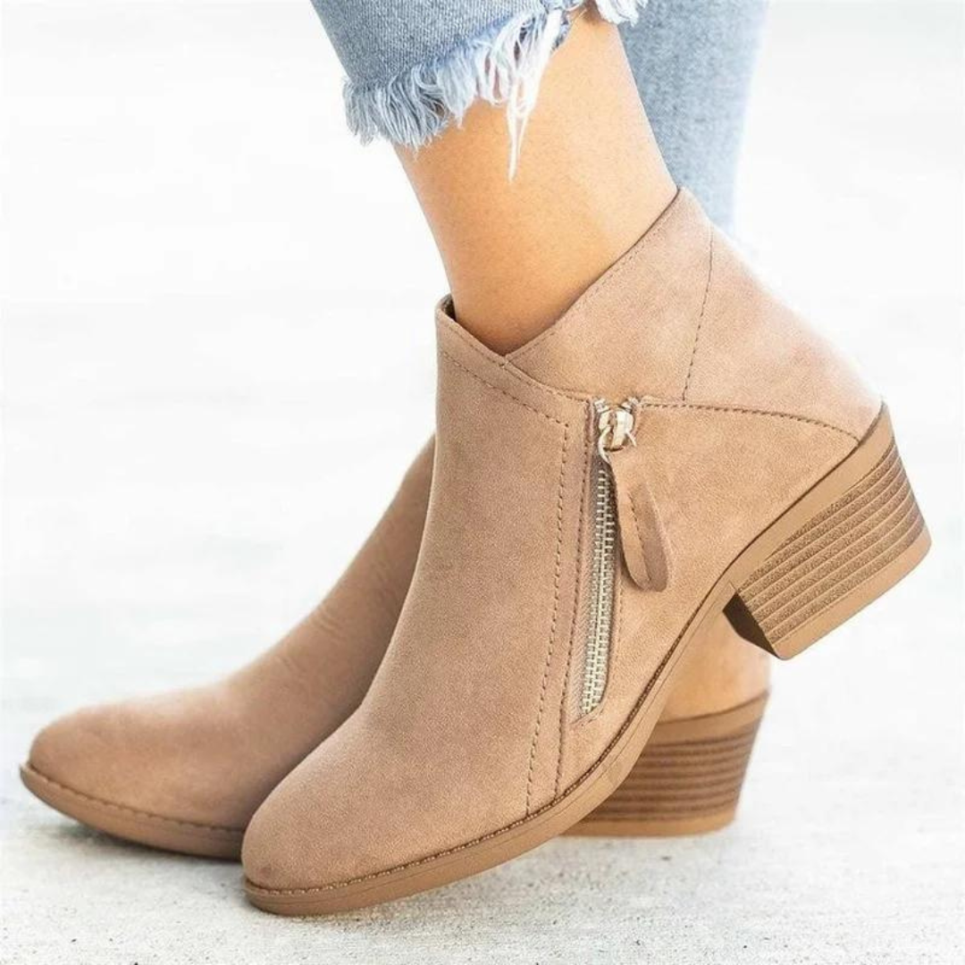 OCW Orthopedic Women Boots Arch Support Warm Suede Leather Ankle Boots OCWShoes