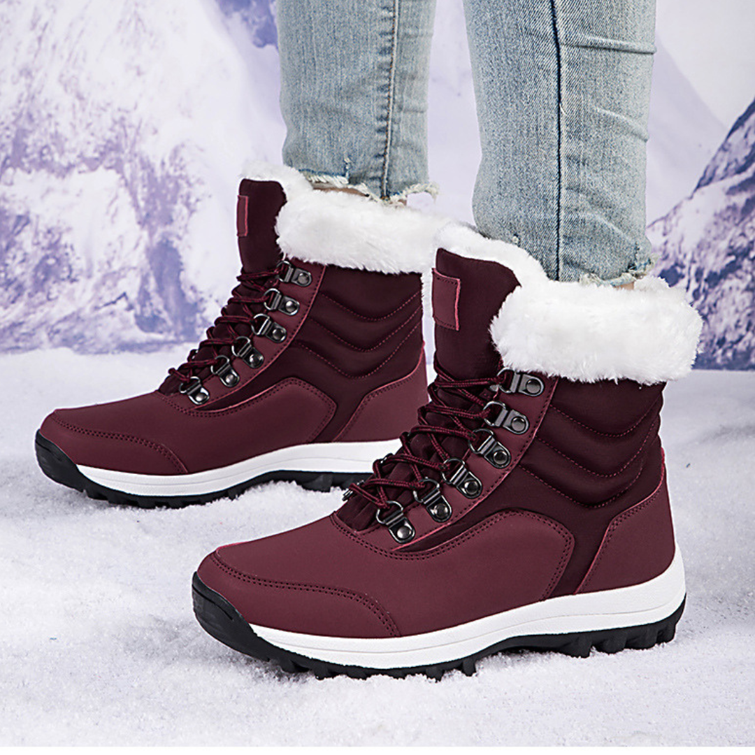 OCW Orthopedic Women Snow Boots Waterproof Warm Fur Lined Non-slip Winter Boots