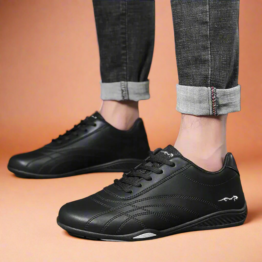 OCW Men Orthopedic Leisure Shoes Water-resistant Arch-support Anti-skid Leather New Design Walking OCWShoes