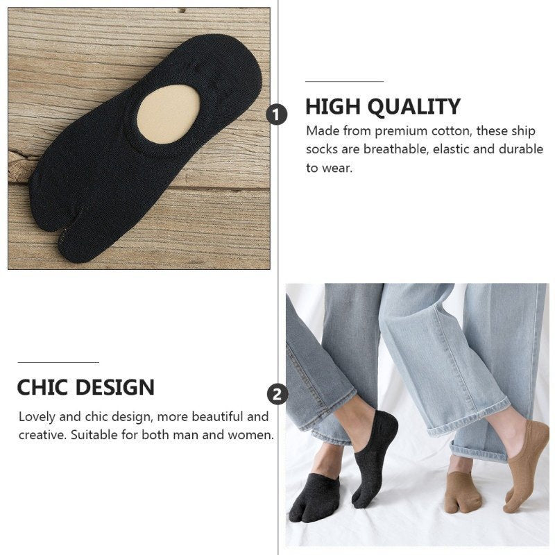 OCW Bunion Socks Nonslip Anti-rubbing Sweat Absorbent No-show Socks Soft Cotton OCWShoes