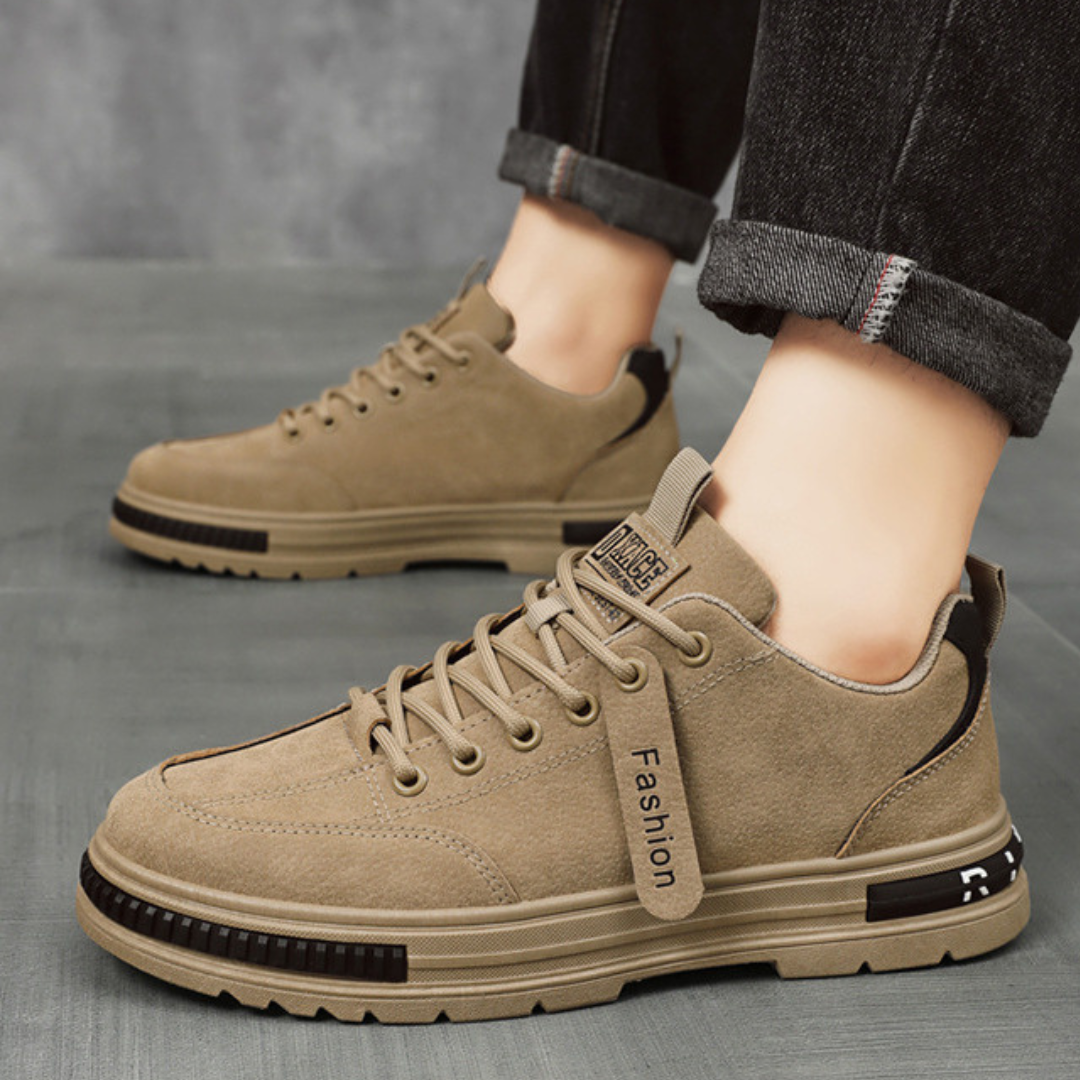 OCW Orthopedic Men Suede Leather Comfort Non-slip Work Shoes OCWShoes