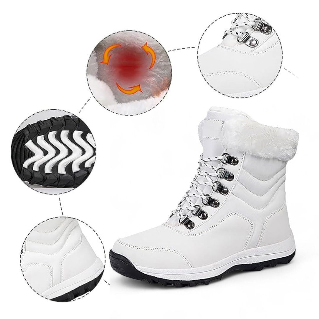 OCW Orthopedic Women Snow Boots Waterproof Warm Fur Lined Non-slip Winter Boots