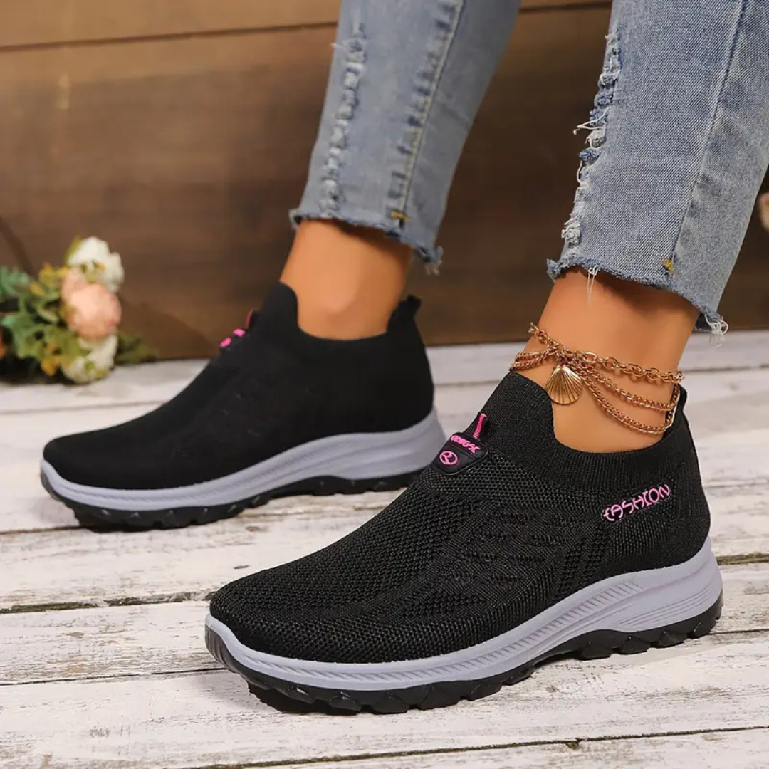 OCW Women Orthopedic Good Walking Shoes Comfortable Breathable Slip-On Soft-Sole Shoes